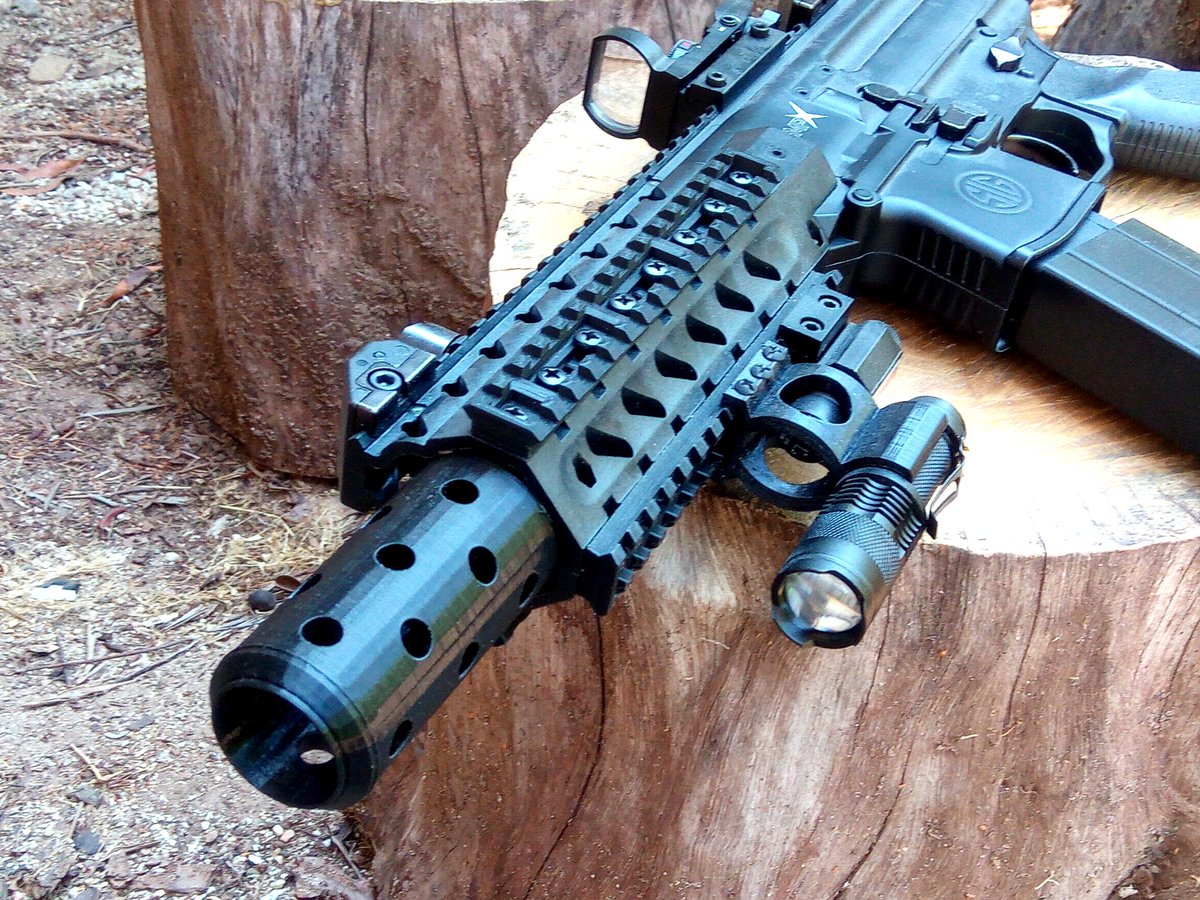 AirPower3D's tweet image. MPX Police Muzzle Device for Sig Sauer .177 Air Rifle blastersbb.myshopify.com/products/mpx-p… Akudama Drive Inspired - Mock Muzzle Brake Flashhider - Barrel Tip Mod #AirRifle #airgun #PewPew #GunPorn AirPower3D