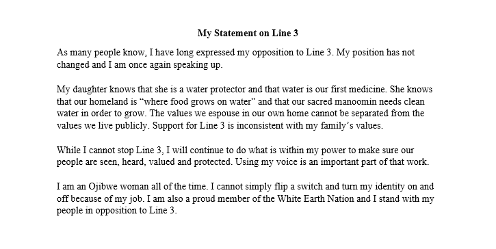 Lt. Governor Peggy Flanagan tweet media