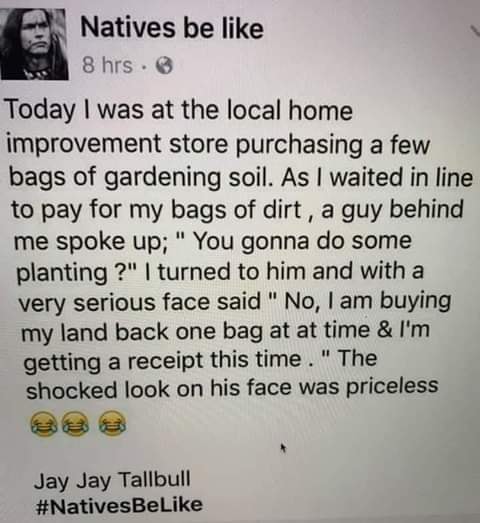 Little bit of humor to share: