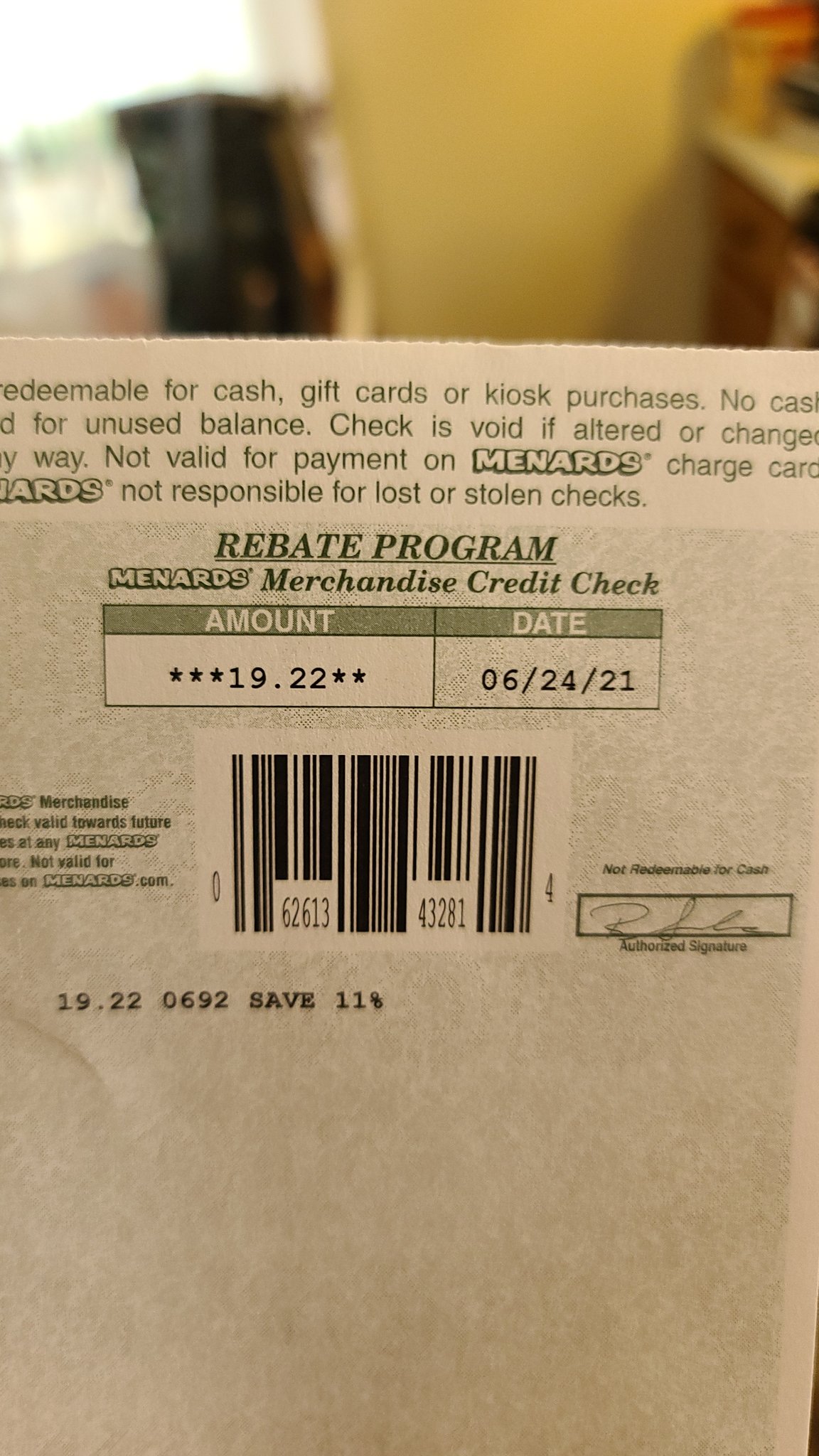 Adam Feazell On Twitter: Wow @Menards Thanks For The Rebate! I Am So Happy  I Shopped Menards' And Got The Rebates! It Is Only 3 Weeks Pasts It's  Expiration Date, Good Thing