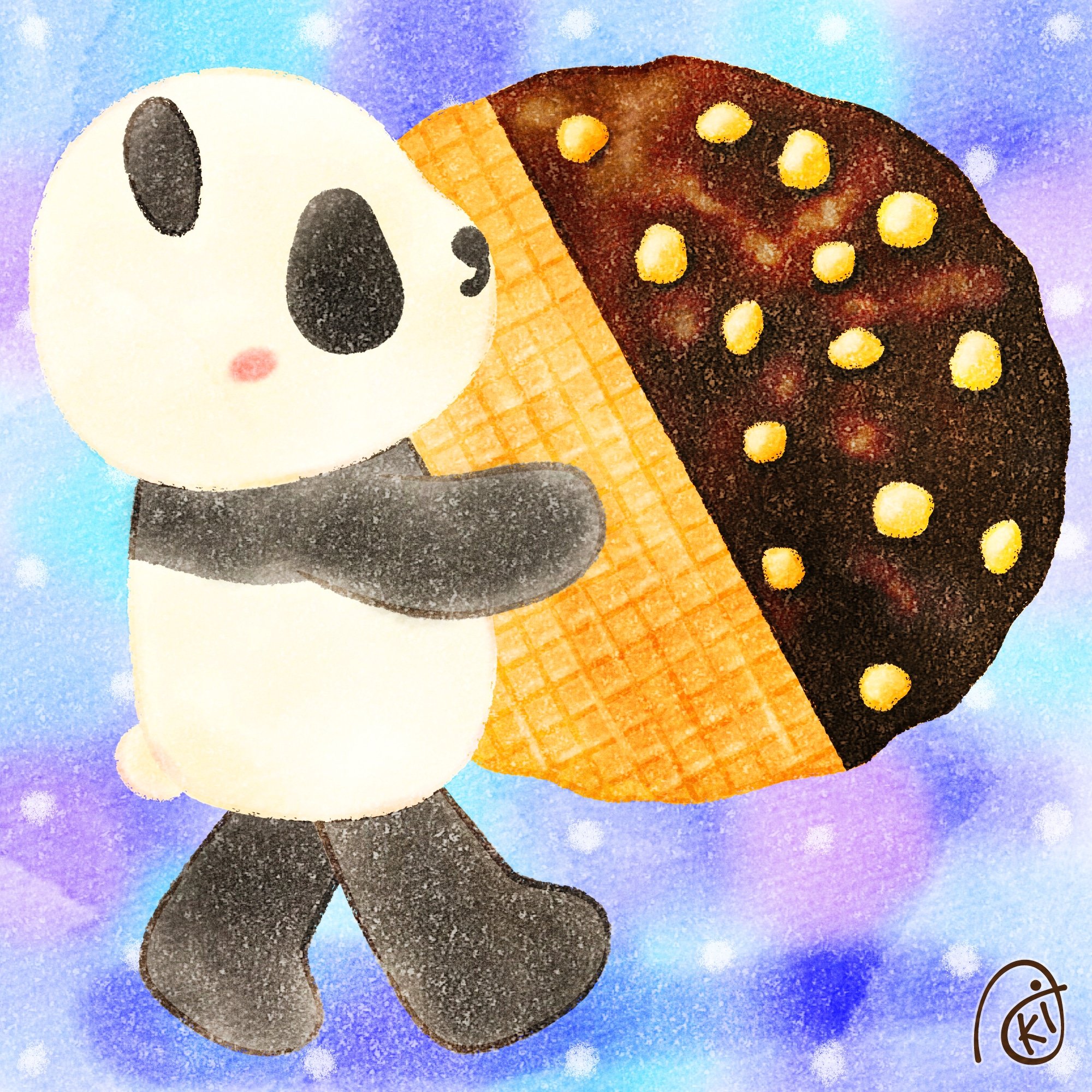 Aki ストロープワッフル イラスト お絵描き パンダ ストロープワッフル T Co Fd7jnetcng Twitter