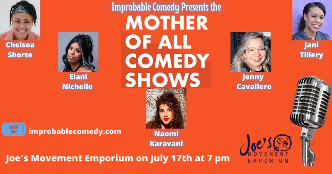 Hello! Do you need plans for Saturday? 

Look no further! 

Check out this <a href="/ImprobComedy/">Improbable Comedy</a> show!! 

An amazing line up! Absolutely worth going to! <a href="/ChikaChels/">Chels Shorte</a> <a href="/ElaniKitten/">Queen Kitten 👑</a> <a href="/naomikaravani/">naomi karavani</a> and the wonderful <a href="/jennycavallero/">jennnnnny🍟</a> hosting!  

Check your tickets now! 

ImprobableComedy.com