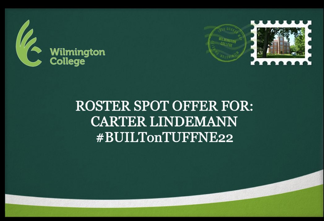 carterlindeman1's tweet photo. Blessed to recieve my first offer from Wilmington college @DubC_Football @bcmoore22 💯 #TUFFstreet https://t.co/M5YyT05aex