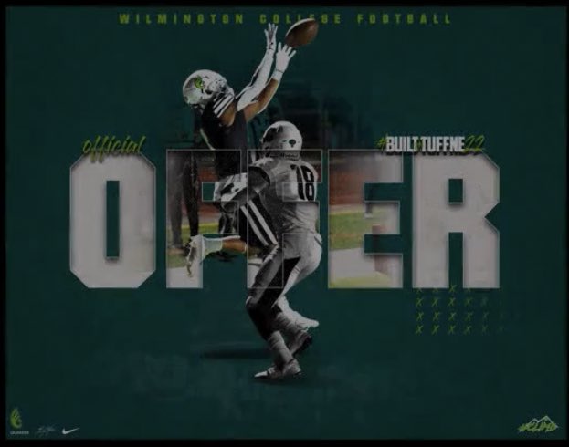 carterlindeman1's tweet photo. Blessed to recieve my first offer from Wilmington college @DubC_Football @bcmoore22 💯 #TUFFstreet https://t.co/M5YyT05aex