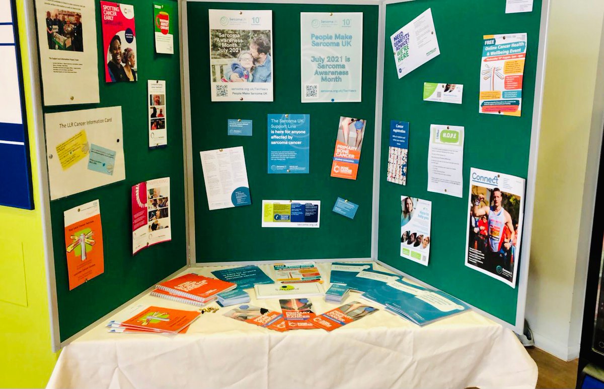 anita_pabla's tweet image. #SarcomaAwarenessMonth 
Sarcoma Information stand at Osborne Building LRI 
@UHLcancercentre @ElectiveLgh @UHLTrauma @BCRT @Sarcoma_UK @SarcomaEast @JanePickard9