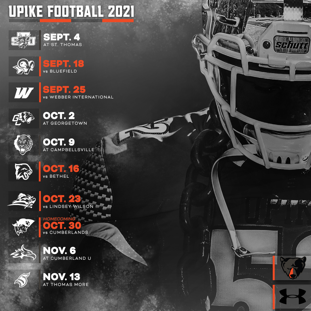UPIKEAthletics's tweet photo. IT'S FINALLY HERE 🙌

@UPIKEFOOTBALL has released the 2021 schedule! Get all the details below and we'll see you in September 🏈

📅: https://t.co/Q3BMOgYyYw
📰: https://t.co/MoafOzdm5Y https://t.co/TxKg1PYm6w