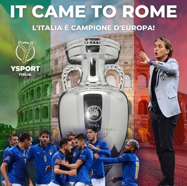 DanTur5's tweet photo. 12-7-2021 la COPPA EUROPEA entra a ROMA!... grande festa! https://t.co/MgBlB4EIA0