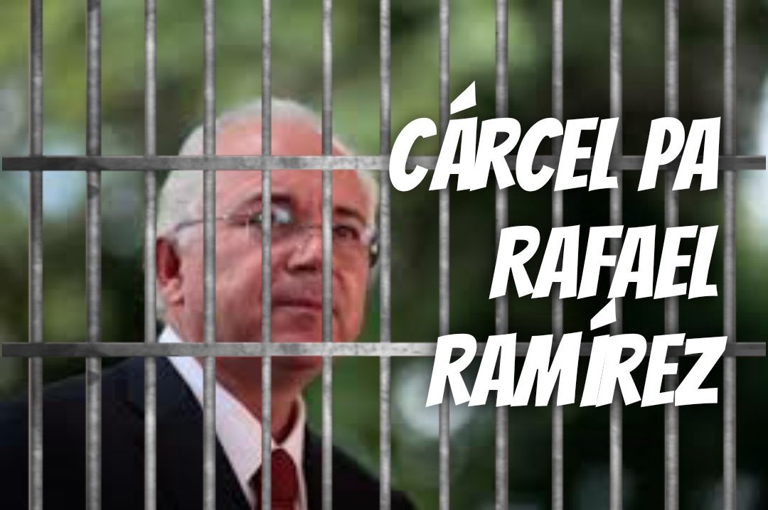 #CarcelPaRafaelRamirez por corrupto y traidor a la patria Cadena Perpetua contigo.