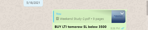 YMPunamiya's tweet photo. One of the old #weekend study stock achieved the first target today

LTI from 3670 to 4400 today

Recomdd well ahead of results again
#nifty50 #stocks https://t.co/O42U3H3Eso