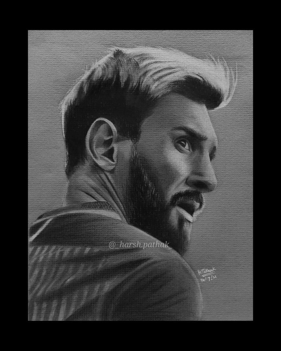 HarshPathakArt's tweet photo. Drawing of the G.O.A.T Lionel Messi done on Toned paper😊❤️
@TeamMessi
@fundacionmessi
@10_LioneIMessi
@WeAreMessi
@LeoMessiMedia
@LMessifanclub
@FcMutuals
@LMessiStuff
@Lionel10Team
@MoRosement
@LionelMessiview
@FCBarcelona

#CopaAmericaFINAL 
#LionelMessi https://t.co/SdeirsMeAH