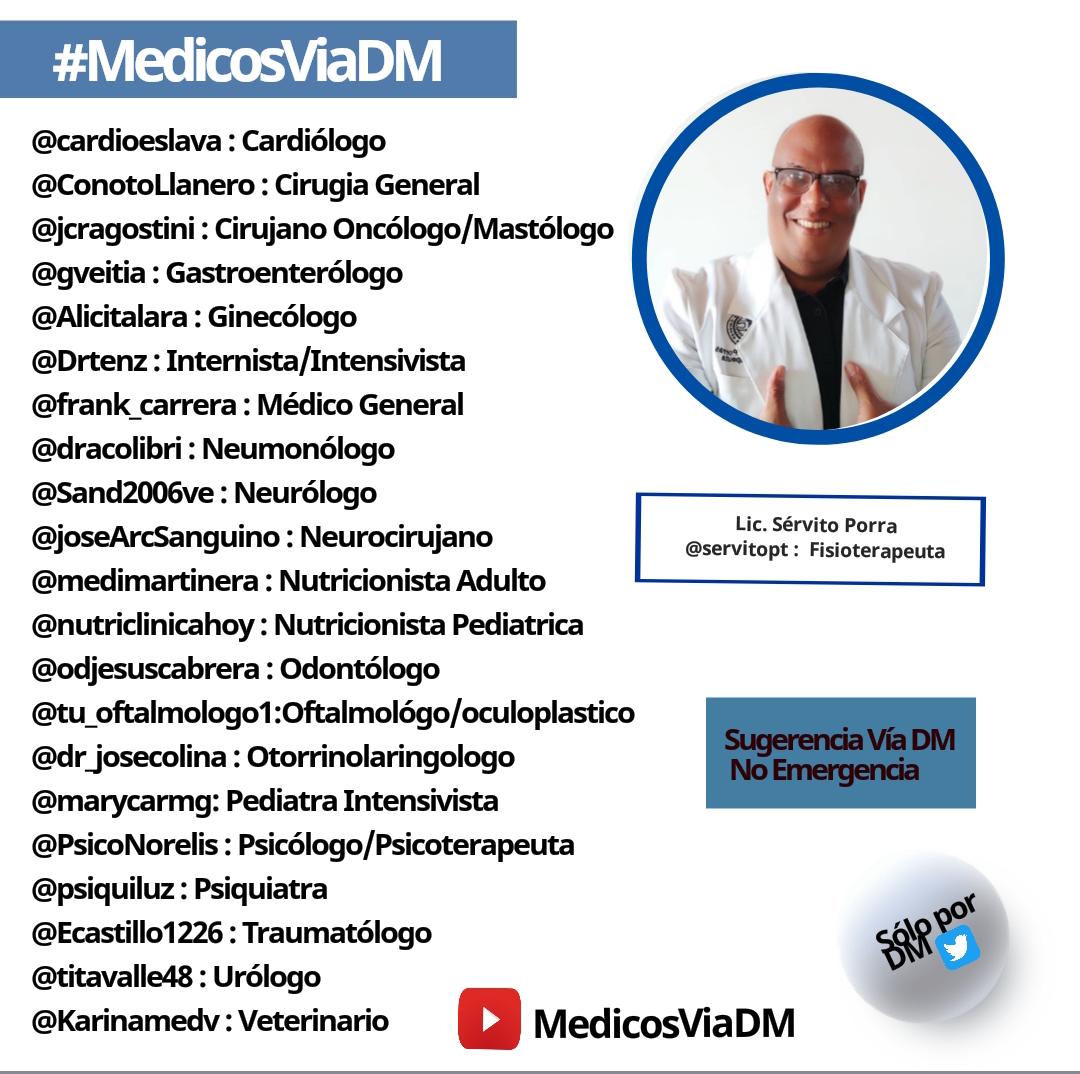 Ecastillo1226's tweet photo. Feliz día y muchas bendiciones para todos.  Lista actualizada para el día 15/07/21 Para sugerencia vía DM que no sean Emergencia.  
Con el Lic. Servito Porras 
Fisioterapeuta. @servitopt 
#MedicosViaDM https://t.co/IPeGWL4CnL