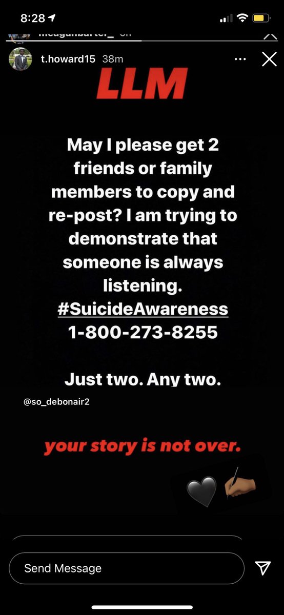_____maemae's tweet photo. YOU ARE NOT ALONE. I WOULD RATHER LISTEN TO YOUR STORY THAN SEE YOU NEXT TO A HASHTAG. ♥️ #SuicidePrevention #LLM https://t.co/Vi3z3TwIkG