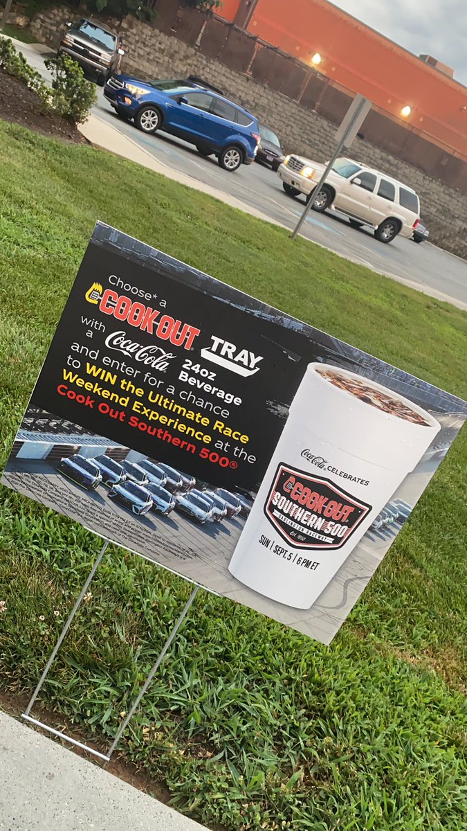 HarrisLue's tweet photo. You know the vibes… @CookOut #Southern500 @TooToughToTame #CookOutRacing https://t.co/g1lzUJwiXi