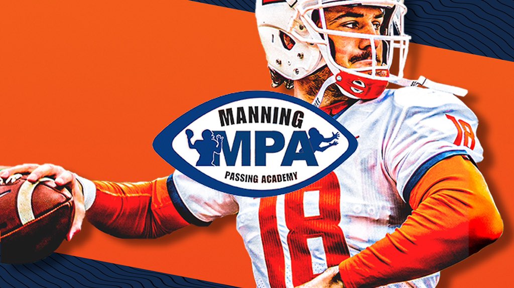 IlliniFootball's tweet photo. Brandon Peters will attend the Manning Passing Academy this weekend! He’s the first #Illini to attend since Juice Williams in ‘07. https://t.co/O6V7tQFo0t
