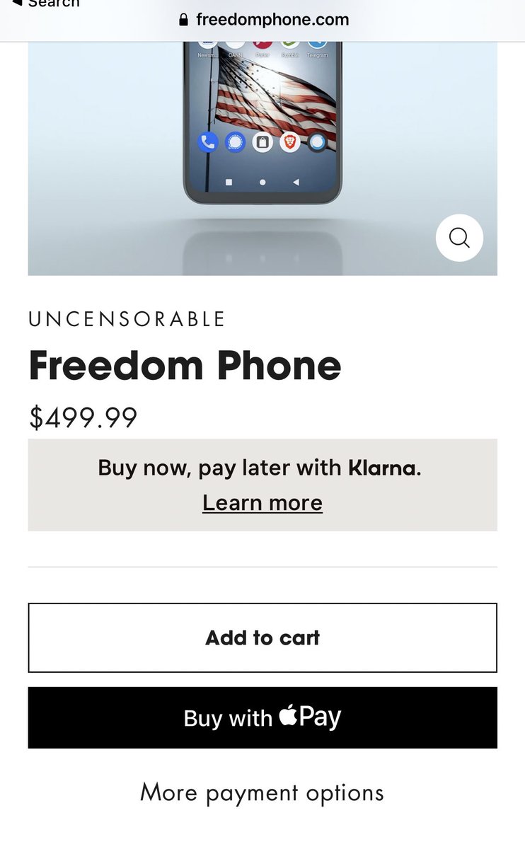 ActBriggitte's tweet photo. @erikfinman So wait, Erik Finman wants Apple to track when you buy a Freedom Phone? https://t.co/N4OwiSBo3q