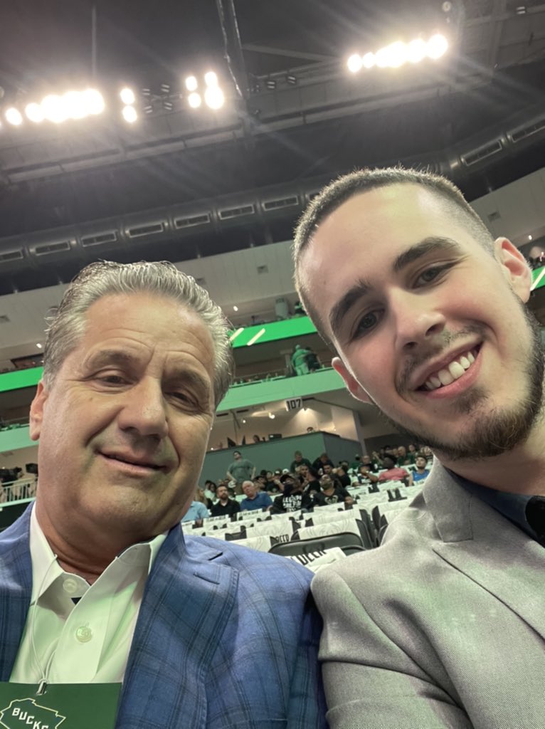 .@bradcalipari and I are at game four in Milwaukee. Had to see <a href="/DevinBook/">Book</a> in the #NBAFinals!
