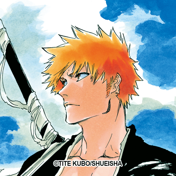 1boy male focus solo orange hair sword weapon short hair  illustration images