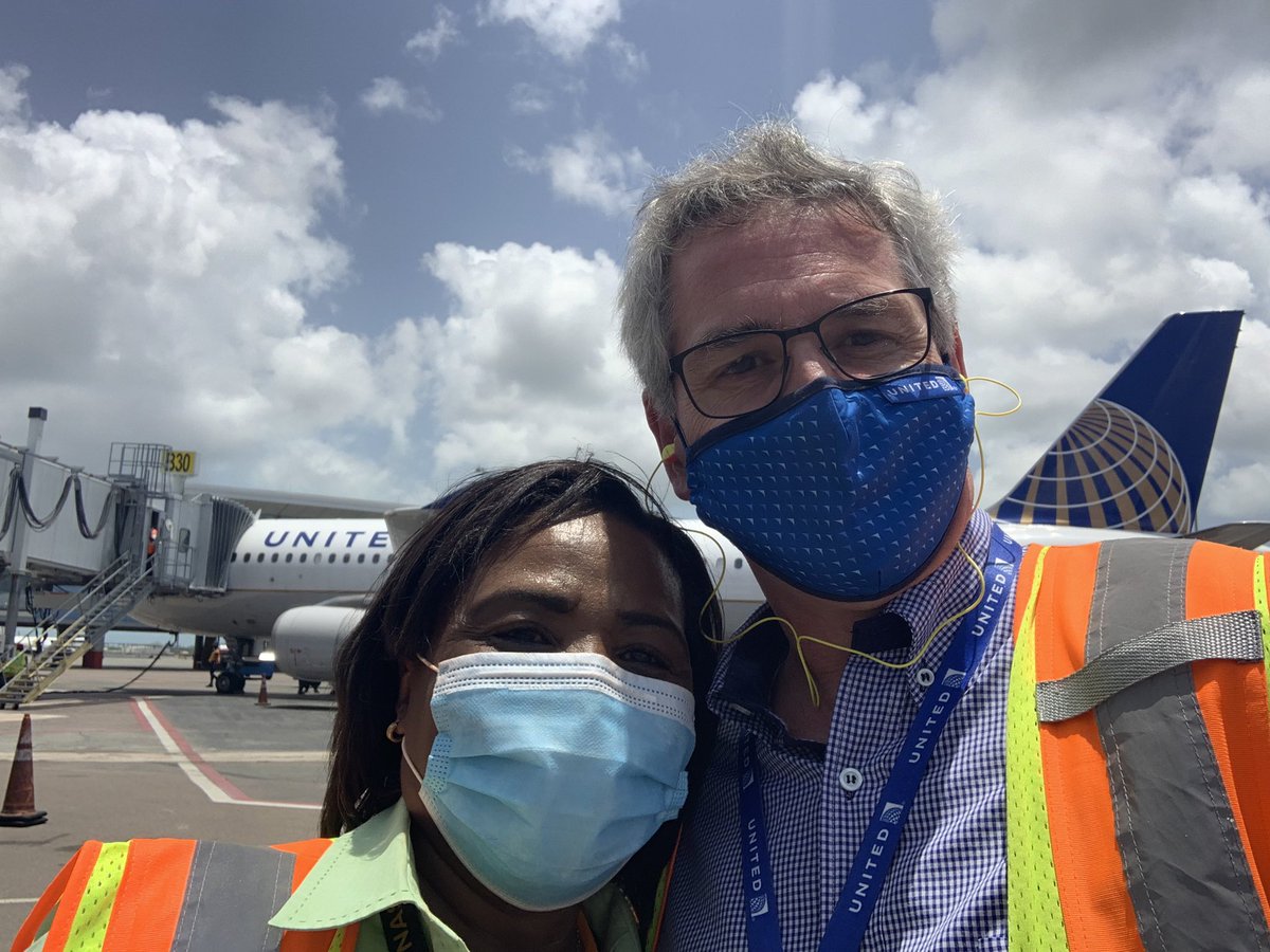 With Elaine Foster, our wonderful GM in NAS, “walking the ramp” during an amazing station visit there!!! We have the best of all teams available in NAS. I enjoyed spending time with them…. @weareunited #beingunited