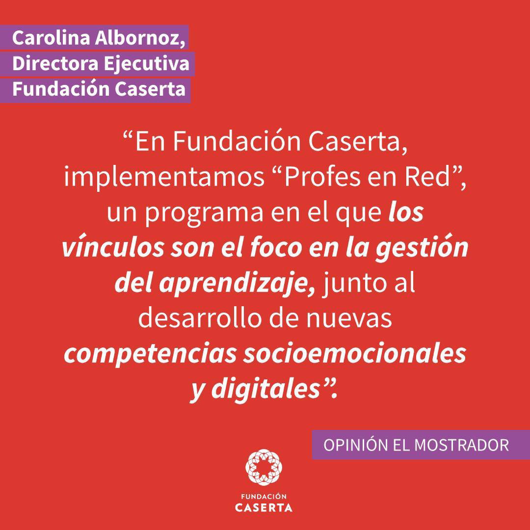 Les compartimos interesante columna de opinión de <a href="/Carolaalbor/">Carolina Albornoz Narváez</a>, Directora Ejecutiva de nuestra Fundación, sobre la importancia de los vínculos para la educación y el aprendizaje.

Vía <a href="/elmostrador/">El Mostrador</a> bit.ly/2U4N1Du ☑️