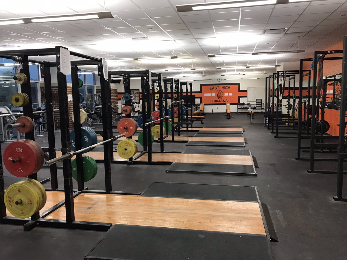 During my daily walk through of our weight-room this morning it was spotless. I want to give a shout out to our East High student-athletes for having pride in our weight room and keeping it clean!!!