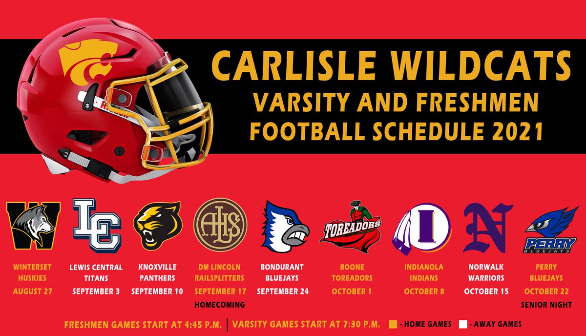 2021 Football Schedules