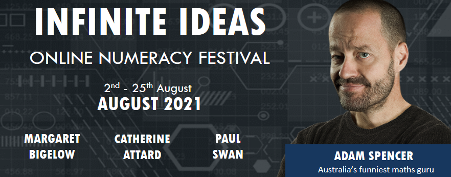 clhmeridan's tweet photo. Our annual Infinite Ideas Online Numeracy Festival runs from 2nd - 25th August.  Join @adambspencer , Margaret Bigelow, Dr Paul Swan and other leading maths educators online for 12+ hours of PD.   Whole school access passes just $250 to access every session live or on demand. https://t.co/SEi0ppnDuj