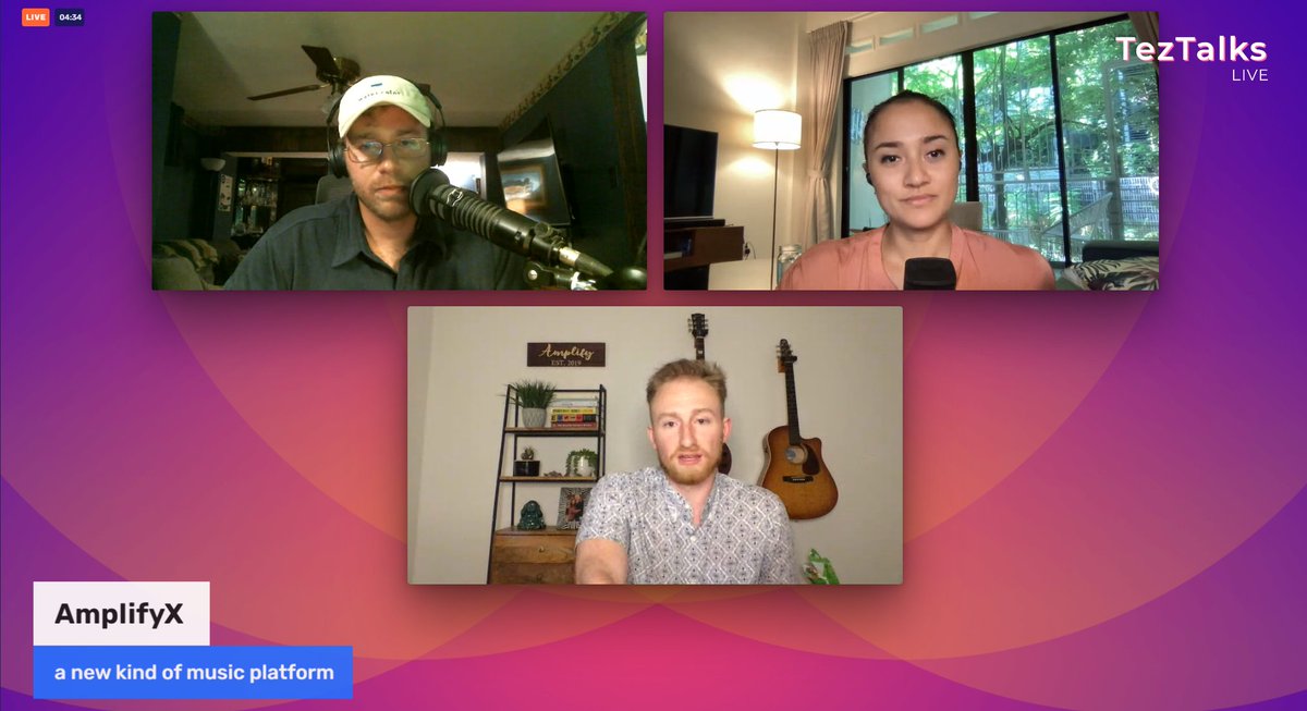 Recording our next podcast with AmplifyX (<a href="/amplifyartists/">AmplifyX</a>) CEO, Adam Cowherd -- discussing how this new kind of music marketplace is set to disrupt the music industry, built on #Tezos <a href="/Junkie_XL/">Tom Holkenborg</a> 

Publishing tomorrow on your favorite platform!