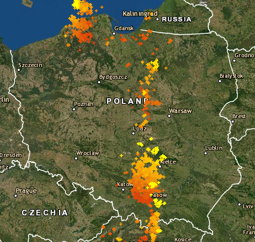 burzowo's tweet photo. Aktualna mapa burzowa.
Bieżące dane jak zawsze na https://t.co/rwAFrgcP2e https://t.co/41beBaLHWy