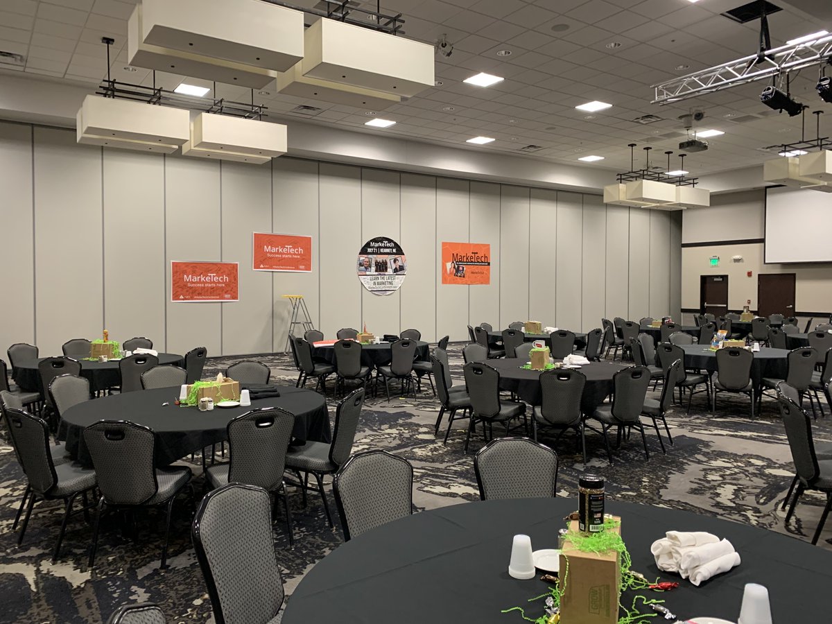 growneb's tweet photo. We’re all set up and can’t wait to see everyone at #MarkeTech tomorrow! https://t.co/J26Q3LHwkU