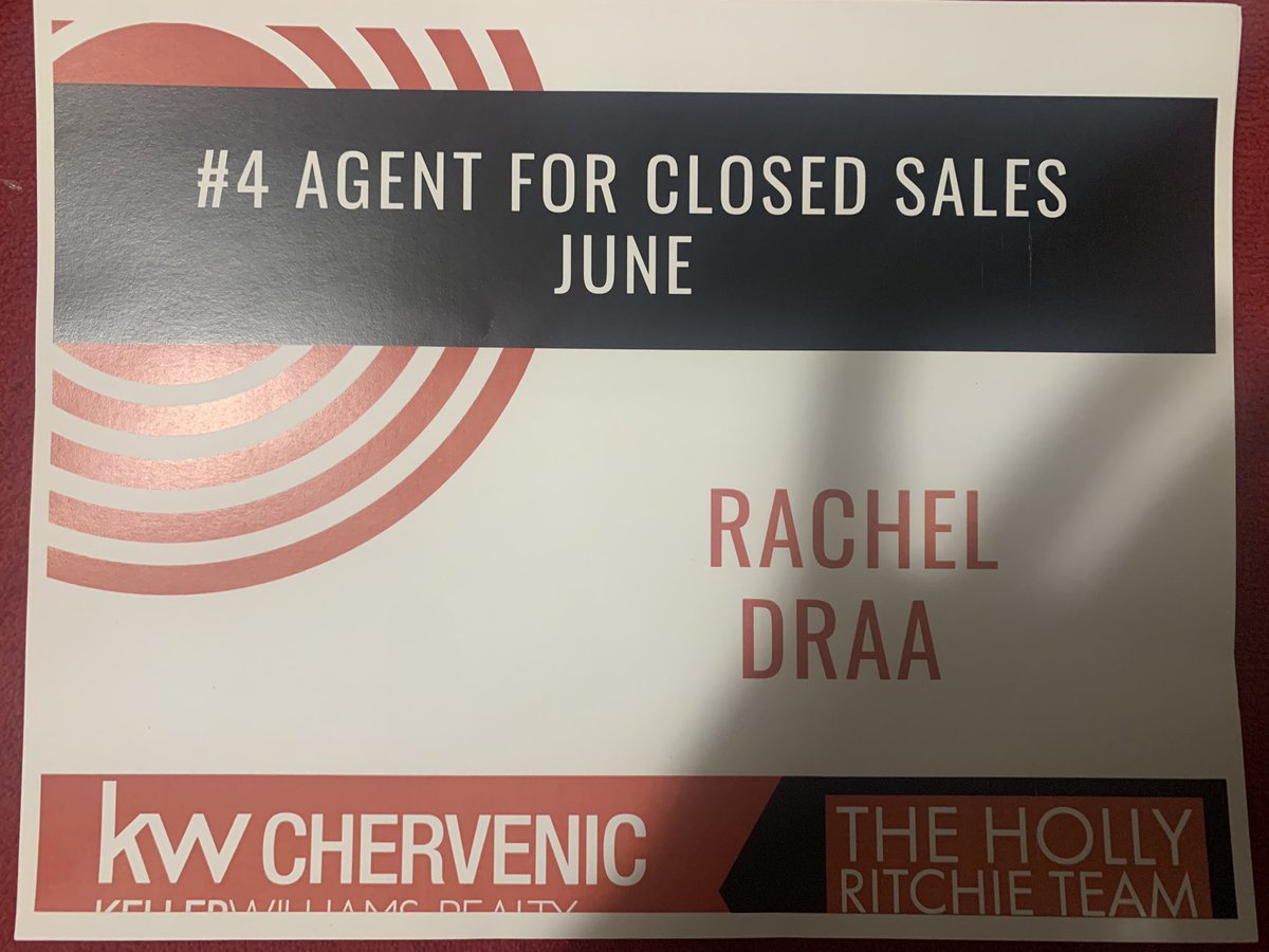 June was a great month,  # 4 in closed sales on the best real estate team to be a part of The Holly Ritchie Team and was # 3 for listings in the month- thanks 2 my buyers $ sellers that trusted me With their home purchases.
 Looking to buy or sell? I can help u next 330.651.1047