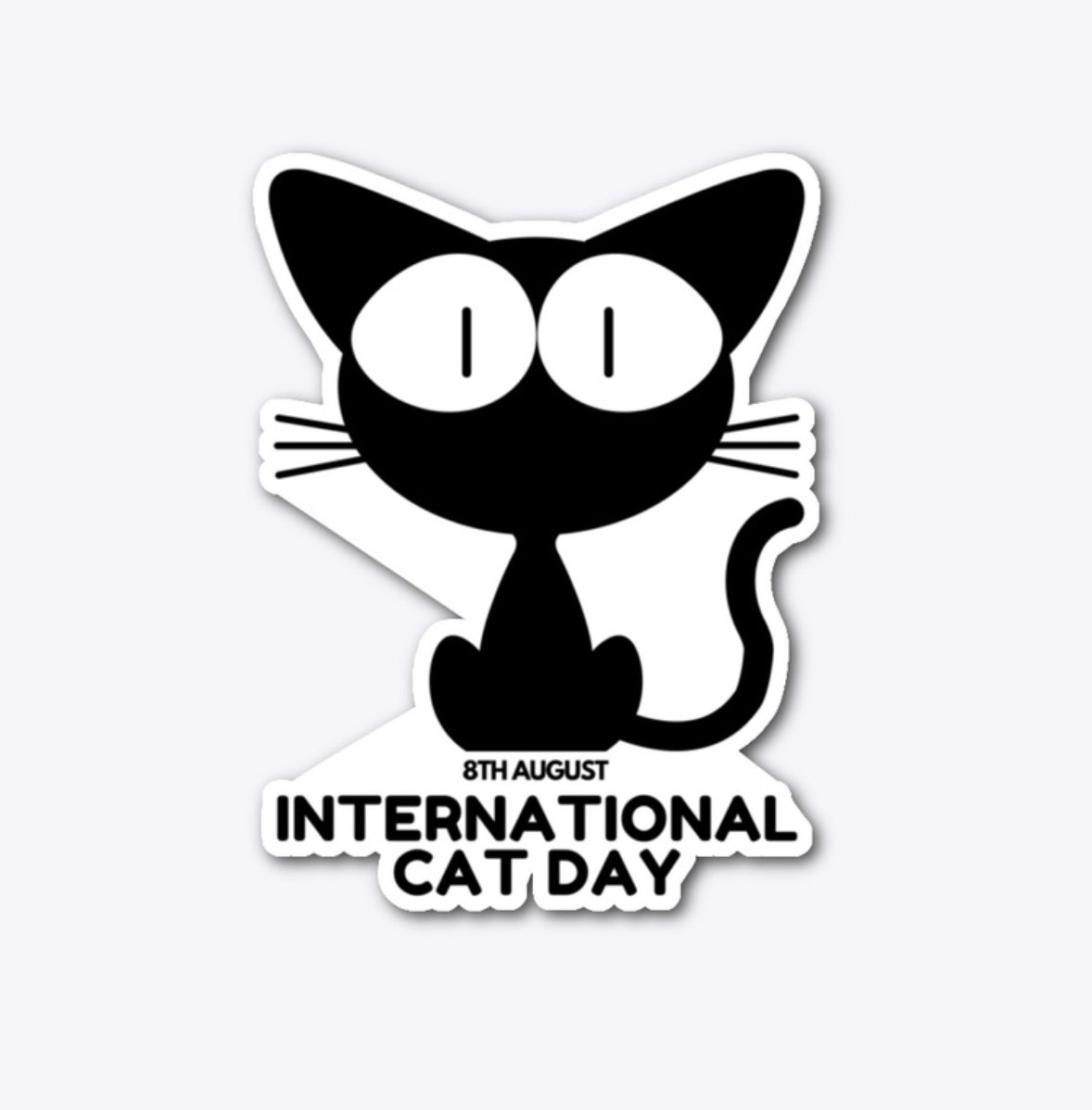 Celebrate International Cat day on the 8th August by grabbing a Meow T-shirt or Coffee Mug or a Sticker etc here at - https://t.co/SpbmIBxuTe https://t.co/YaKBMcs5gU