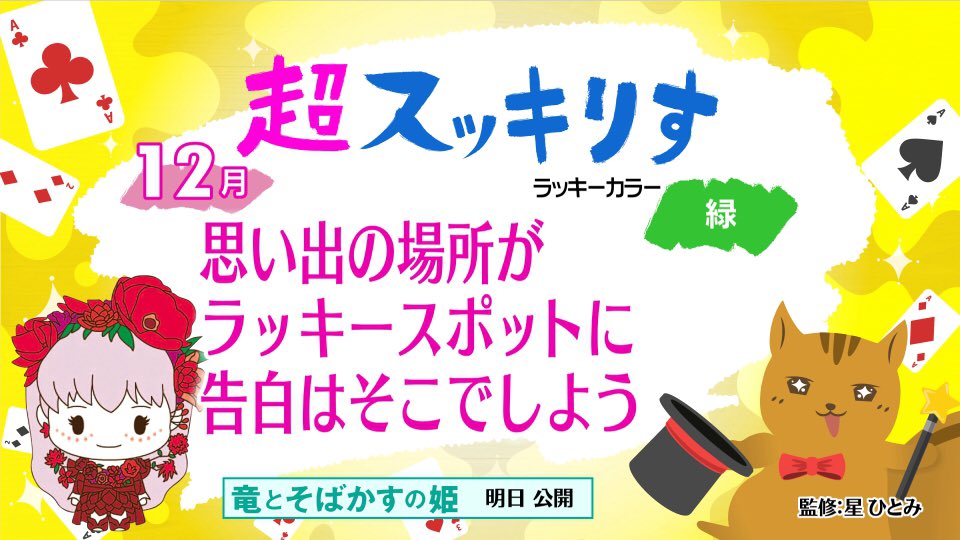 スッキリ 日本テレビ 21年7月15日 木 スッキりす占い 明日公開の 映画 竜とそばかすの姫 とコラボ 竜とそばかすの姫 スッキりす占い スッキりす 占い スッキリ T Co Ytrtvnpikd Twitter スッキリ 日本テレビ 21年7月15日 木 スッキりす占い 明日公開の 映画 竜とそばかすの姫 とコラボ 竜とそばかすの姫 スッキりす占い スッキりす 占い スッキリ T Co Ytrtvnpikd Twitter