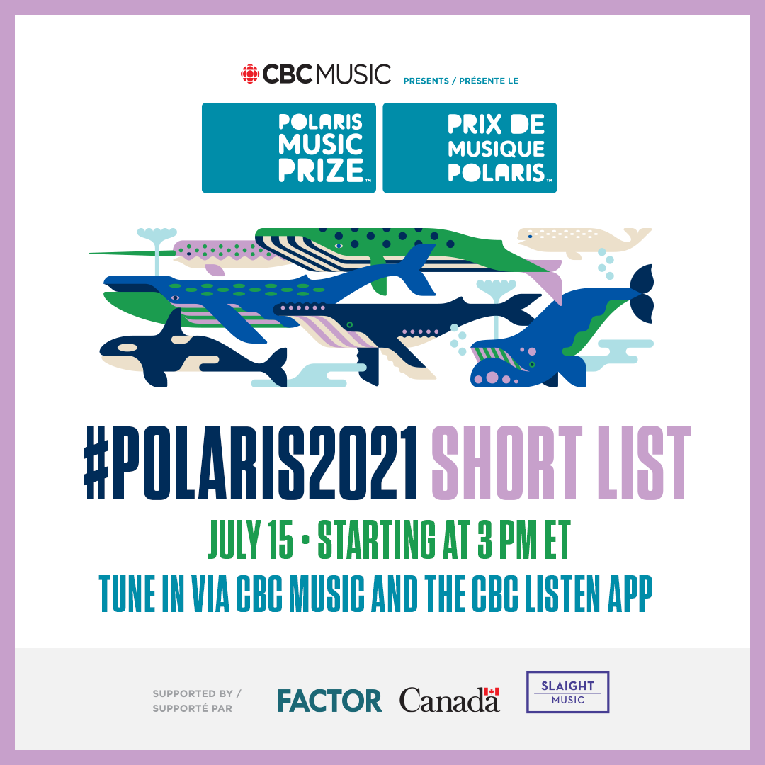 PolarisPrize's tweet photo. Today we announce the #Polaris2021 #ShortList.
Listen to the live radio special on @CBCMusic and CBC Listen app starting at 3 pm ET / noon PT
https://t.co/JwFOTMX5j1 https://t.co/PU3CHkwsAW