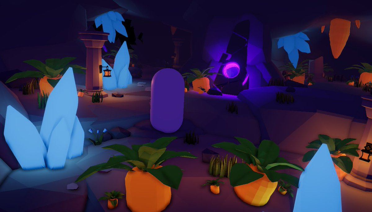 Paladino954's tweet photo. Carrot Caverns has a new enemy in the works. A scary placeholder capsule haunts the caves while the art is made #indiedev #gamedev #lowpoly #madewithunity https://t.co/1WZebX8OgK
