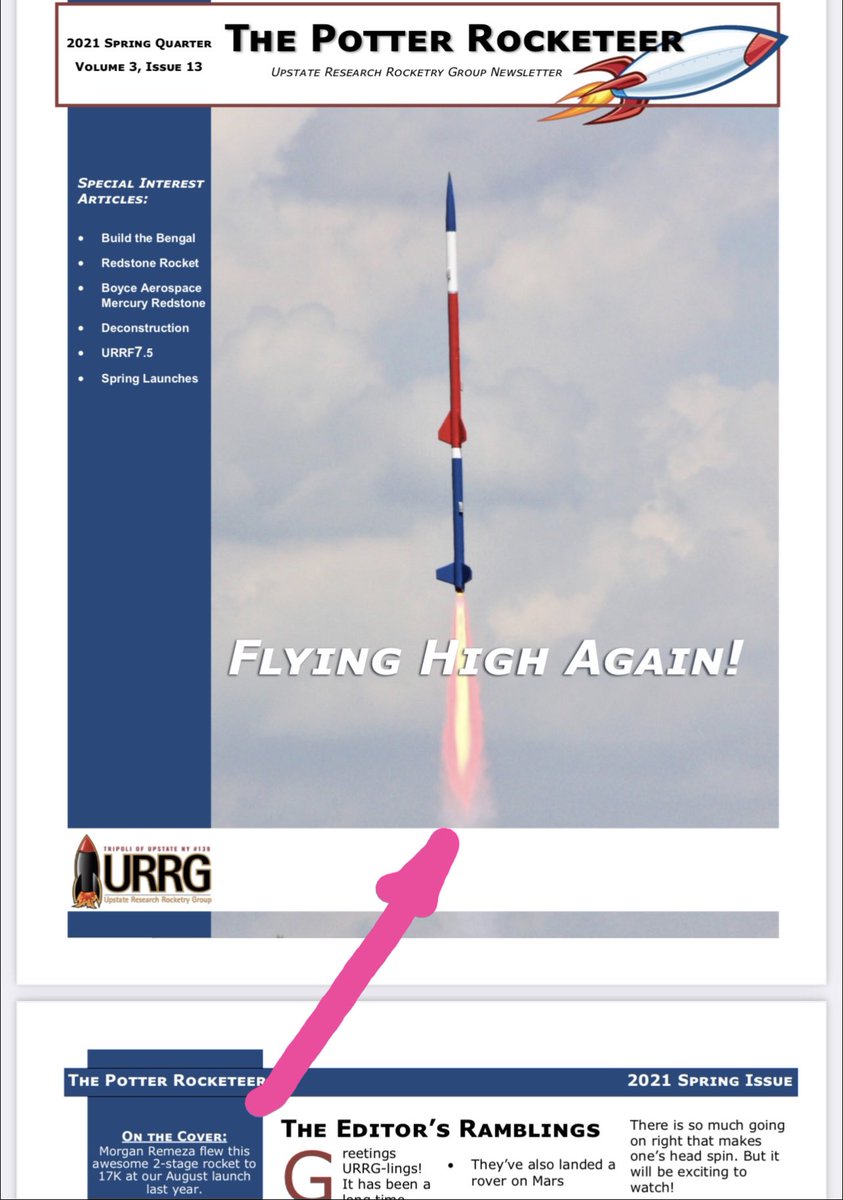 HARocketryGroup's tweet photo. Flying High Again! Our high school team leader Morgan Remeza designed, built, and flew this awesome 2-stage rocket to 17K feet! https://t.co/KCJ3B6dNGr @NASAInterns @StudentLaunch @HarrisonCSD @CornellRocketry @Columbia @rogueaeronyc @pennaerospace @MITRocketTeam https://t.co/4ZuQEdRwdn