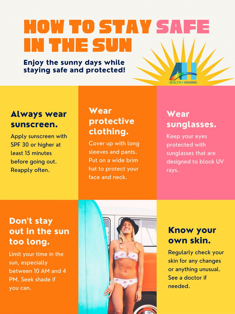 AHHealth_KW's tweet photo. July is #UVProtectionAwarenessMonth. Protect your #skin and body this #summer from the sun and dehydration! #EnjoySummer fully, learn more, visit https://t.co/nReVP2jx7P https://t.co/fSEvazY16k