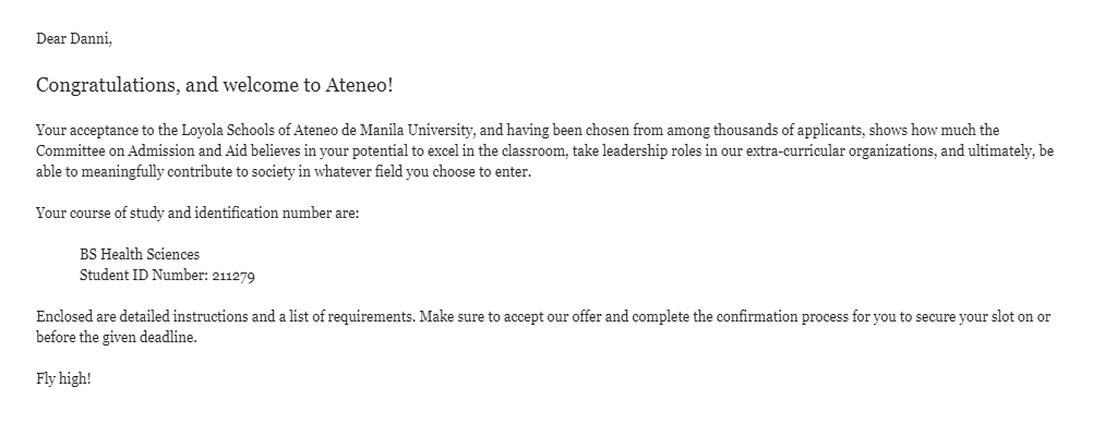 imdanniwilliam's tweet photo. finally, 4/4! thank you so much Lord🙏

UP Diliman, BS Molecular Biology and Biotechnology + BS Biology (waitlisted)❤️
ADMU, BS Health Sciences💙
DLSU, BS Human Biology💚
UST, LEAPMed (waitlisted) + BS Civil Engineering💛

#UPCA2021 #BigFour

DOST scholarship cutie🙏🥺 https://t.co/BiK7ttA8yA