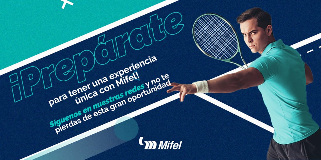 BancaMifel's tweet photo. ¡Vive el Abierto de Tenis Mifel como nunca!
Sigue nuestras redes sociales @BancaMifel y no te pierdas las grandes sorpresas que tendremos para ti.
#SyncWithTennis #LosCabosByMifel https://t.co/wLfLVI1JJD