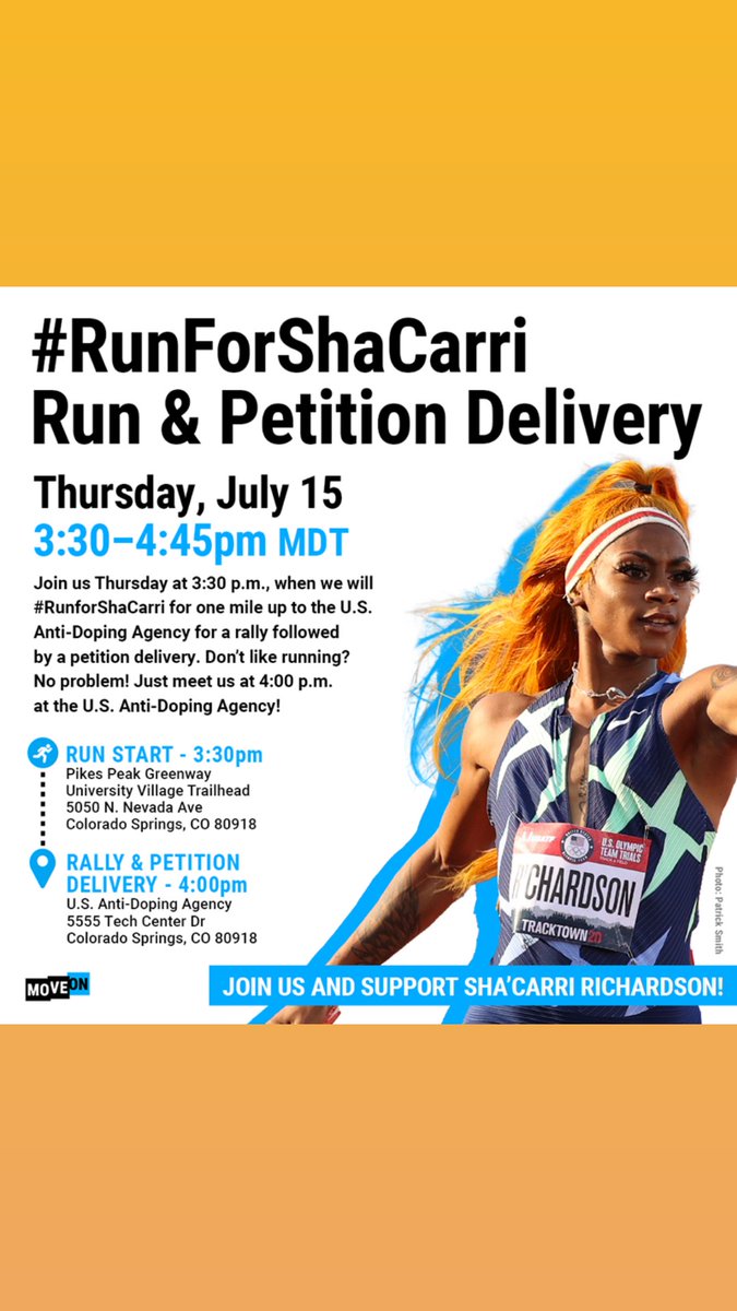 ColoradoNORML's tweet photo. Join tomorrow #RunForShaCarri in #Colorado #Springs https://t.co/8TB1ZYl2vx