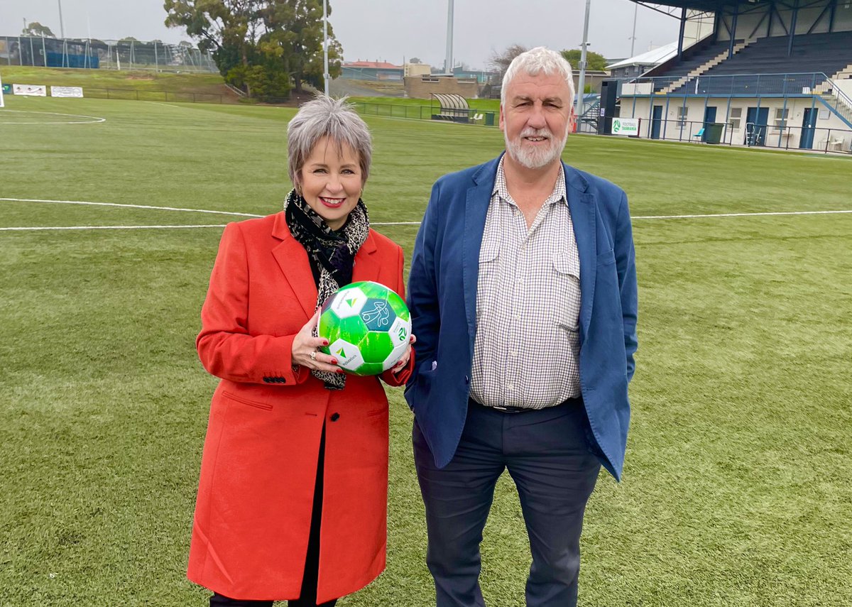 Football Tasmania welcomes <a href="/SueHickeyTas/">Sue Hickey - Independent Candidate for Clark</a> KGV and North Chigwell commitment-
footballfedtas.com.au/football-tasma…