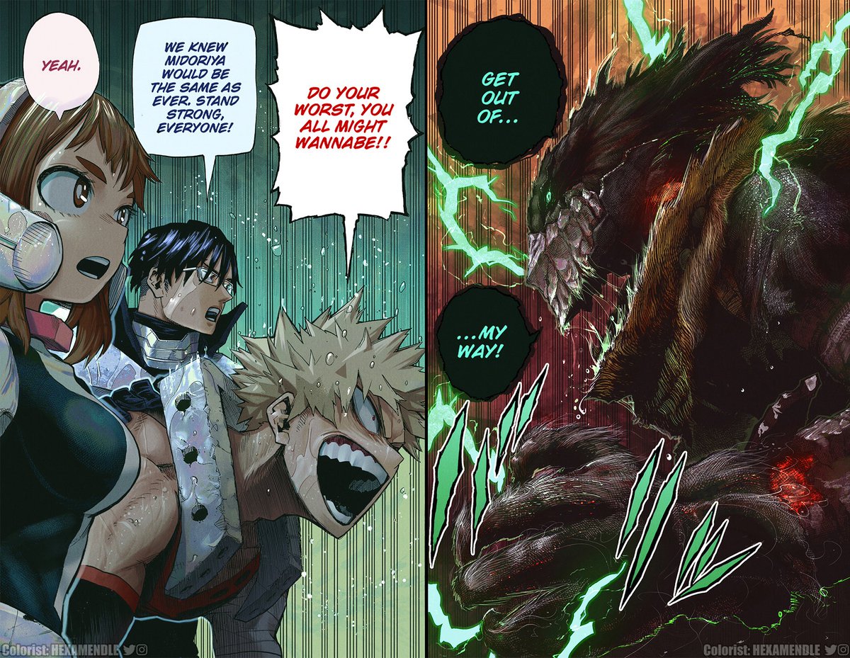 Boku No Hero Academia Manga 377 HEXAMENDLE on Twitter: "1-A, Izuku. Manga: My Hero Academia [Ch.319] #