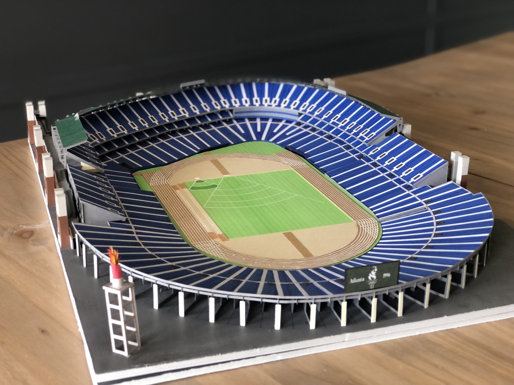 Paper Stadiums 🏟 on Twitter "Paper Stadium 42 Turner Field This model
