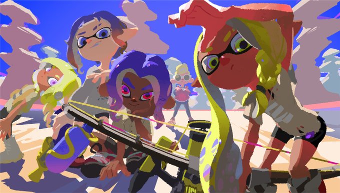 スプラトゥーン3 から暑中見舞い 公式twitterがイラストを公開 Game Watch