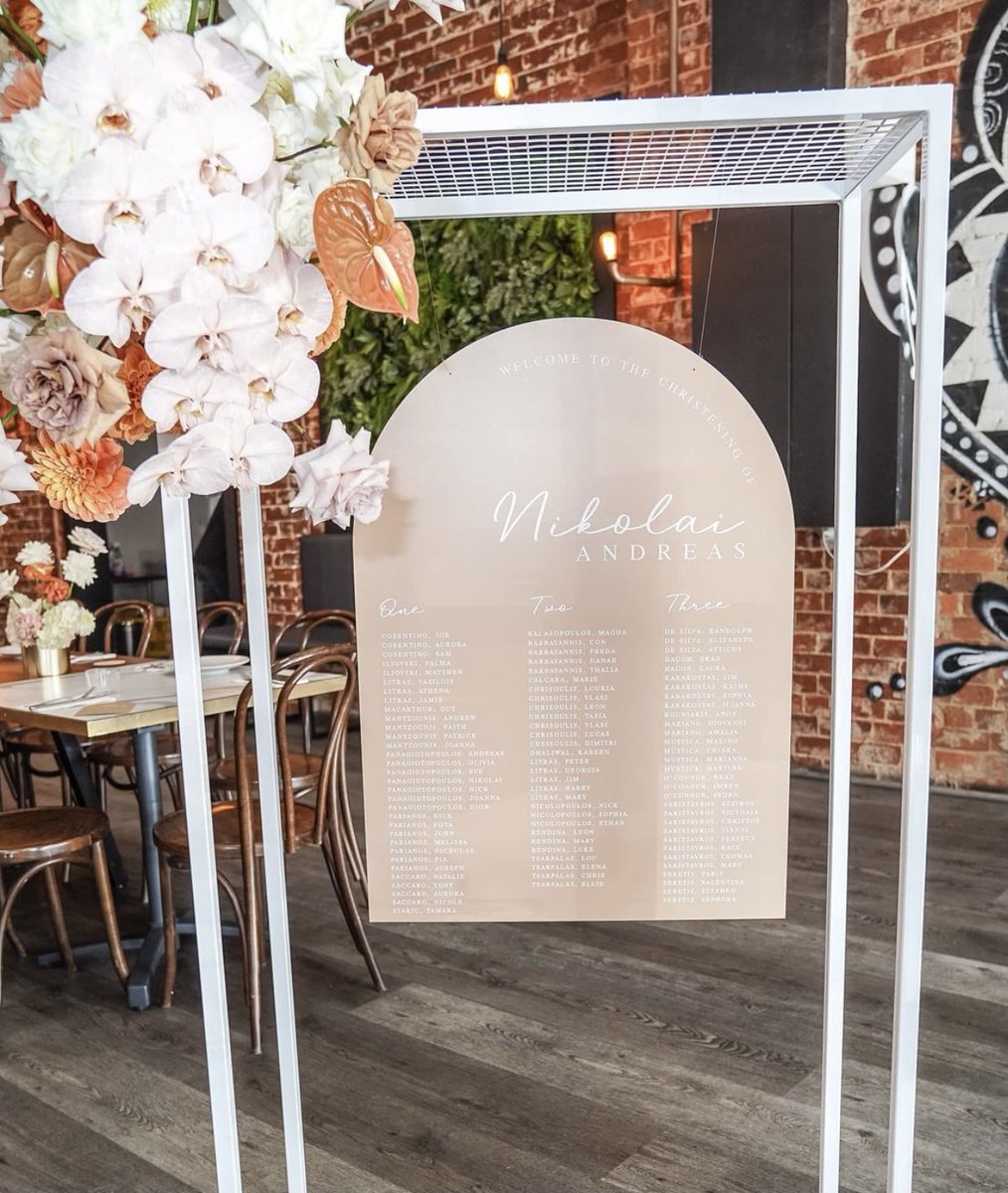 BellesandBells's tweet photo. A1 Arch Seating Chart  for Nikolai’s Christening ✨ https://t.co/js4rCRnqbd