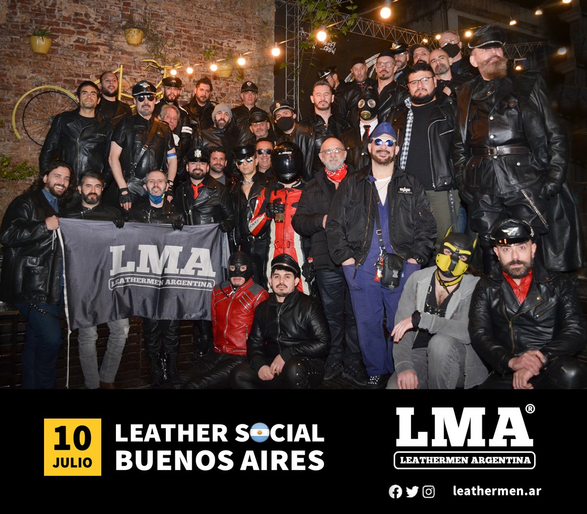 leathermen_ar's tweet photo. Leather Social Buenos Aires - 10 de julio 2021 https://t.co/mXgqn1NTS2