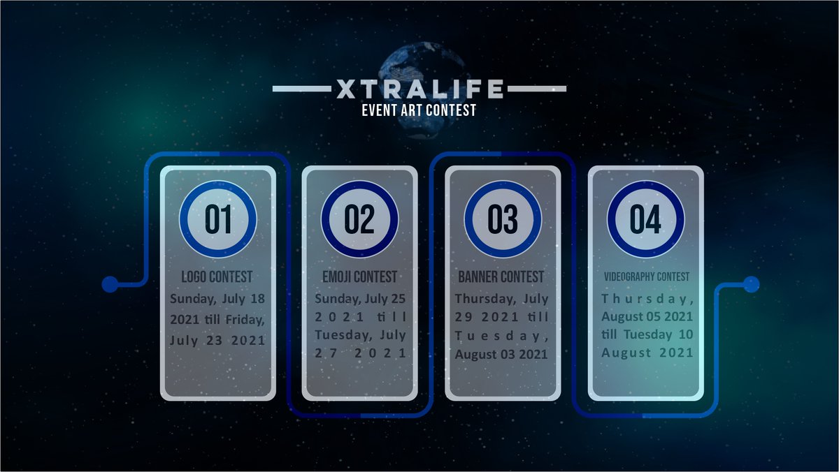 XtraLifeOrg's tweet image. This is our timeline Art Contest Event, we hope y'all stay active on our channel and support. Bcos this is long terms project, we need your loyalty and integrity to #MovingForward rocket

Discord link : discord.gg/xtralife

Regards,

The X Team