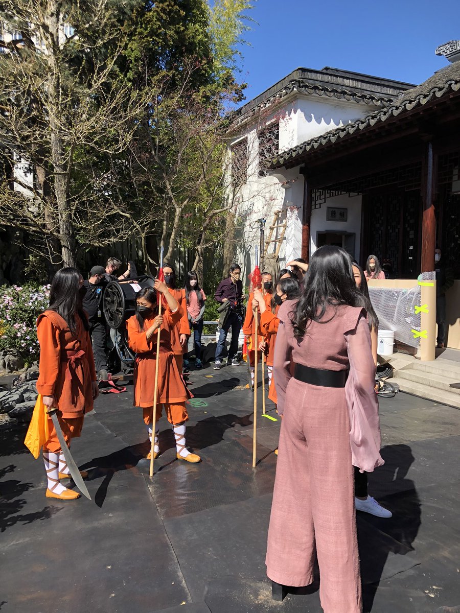 TXTVWriter's tweet image. Hey @cw_kungfu FANS! We heard you loud &amp;amp; clear! You want more Behind The Scenes pics - here ya go! #Kungfu #FunOnSet #IsThatVancouver #Yep