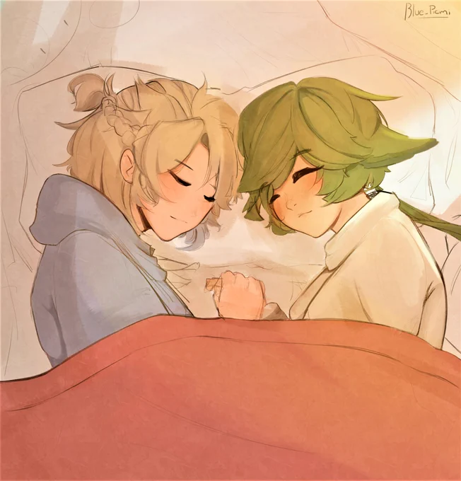 A nap
#原神   #GenshinImpact #Alberose #Albecrose #アルスク 