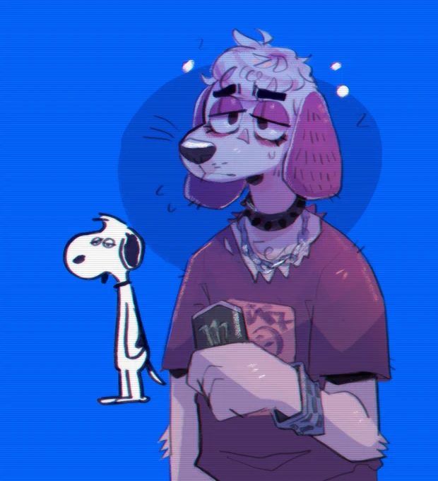 got a ko-fi req for the lanky teen son of snoopy's sister i could not possibly refuse (bc i love newspaper comics sm) 