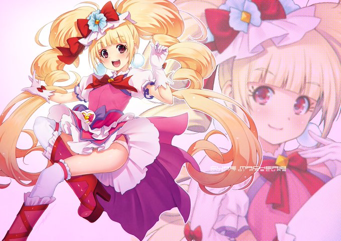 以前、同人誌の表紙とサークルカットに描いたマシェリ。 